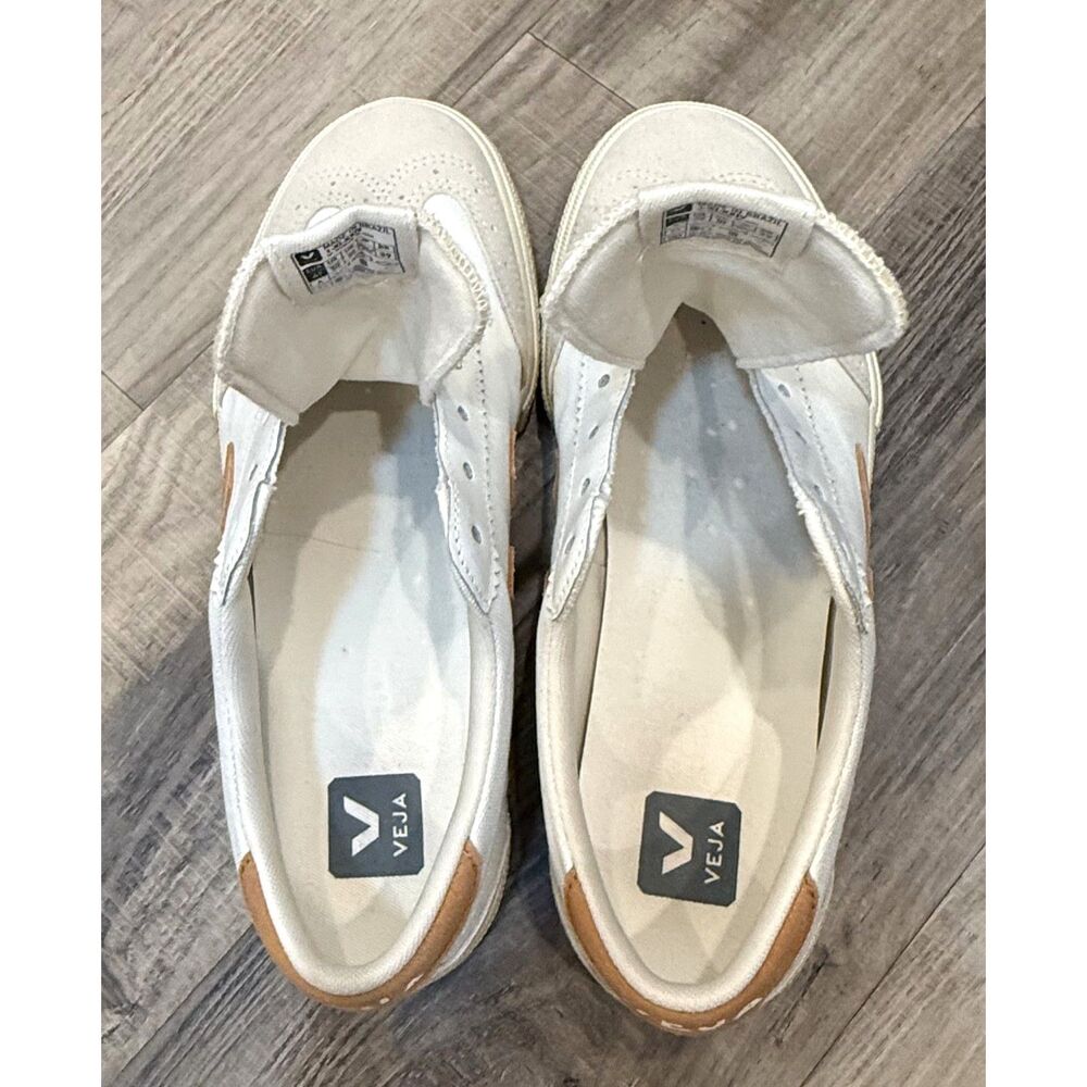 Veja Volley Canvas White Umber M8/ W10 - Picture 4 of 7